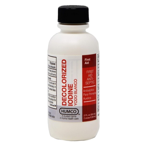 Humco Iodides Tincture (Decolorized Iodine) 2 oz (Pack of 2)