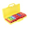8 Note Colorful Resonator Bells with Case Removable Plates Plastic