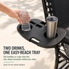 Recliner Chair Side Tray for Outdoor Relaxing – Dual Drink