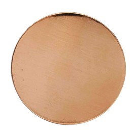 Copperlab 2-5/8 Inch Round Circle Disc Copper - Metal Stamping Blank Engraving Tag - 16 Oz Copper - 12 Blanks