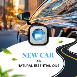 SCENTORINI SCENTORINI Car Air Freshener, New Car Fragrance, Vent Clip, New Car Scent for Men & Women, Car Freshener Long Lasting 6 Pack, Total 24ml