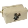 'Boy with Bouquet' Canvas Wash Bag/Makeup Case (CS00039266)