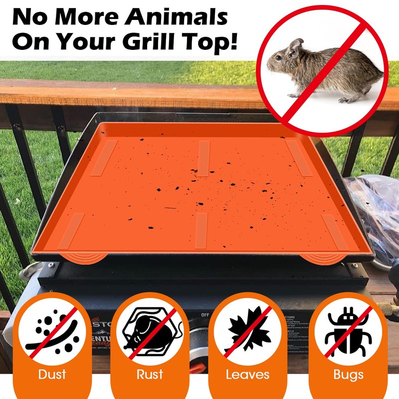 17" Griddle Mat Silicone for Blackstone, Magnetic Protective Cover Mats