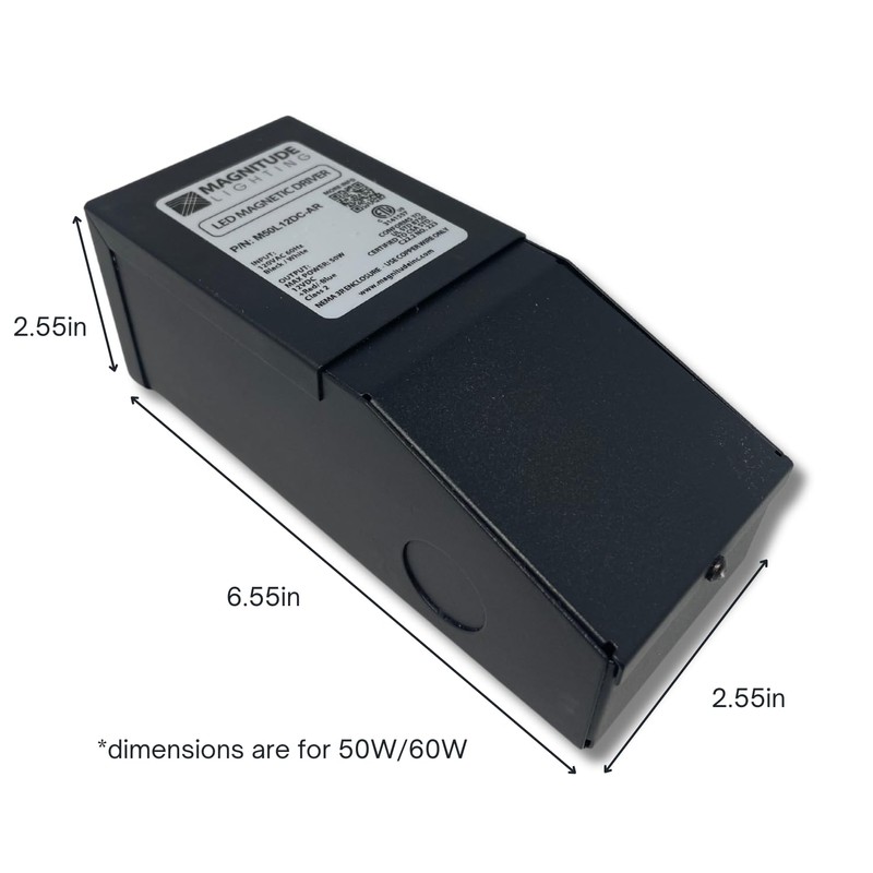 12V Magnitude Magnetic Dimmable LED Driver Transformer Hardwired Under Cabinet