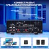 AK-50 Bluetooth5.0 Audio Amplifiers Home Stereo Amp 60WX2 Max.400W Output