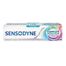 Sensodyne Complete Protection & Advanced Toothpaste For Sensitive Teeth, Aid Plaque Removal, Cool Mint, 75ml
