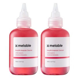 Merable Ruby Rn Mildly Acidic PDRN Spot Whitening Ampoule Cleanser, 2 pieces, 150ml / 메라블 루비알엔 약산성 PDRN 기미 미백 앰플 클렌저, 2개, 150ml