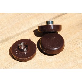 Safeglides BULK 100 PCS 1" Tap in NO-FELT Furniture Safeglides, Brown