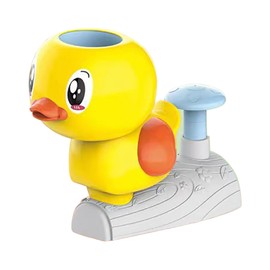 Duck Catch Saucer Game Toy Flying Interactive Duck Disc Launcher Toy for Children Activities Yellow