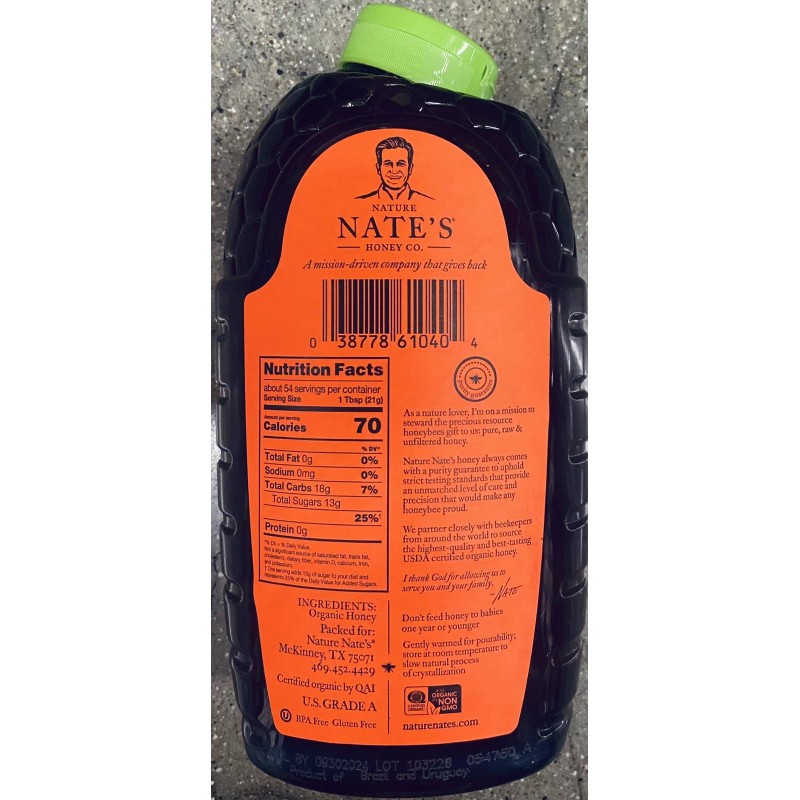 Nature Nate's 2x Nature Nate's 100% Pure Organic Raw &