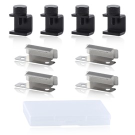 GOLD DEER 8PCS 3D Printer Bed Clips Clamps Ender 3 Glass Plate Clamps 3D Printer Build Plate Clips 3D Printer Heated Bed Glass 3D Printer Fix Clamp Adjustable Fixed Clips Glass Bed Stable Clamps