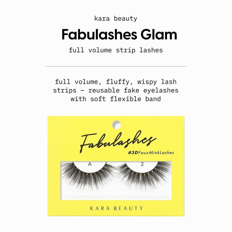 KARA BEAUTY Fabulashes Bold 3D Faux Mink Strip Lashes –