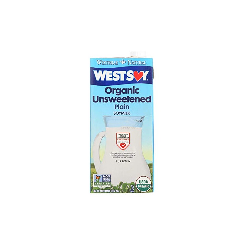 Westsoy Unsweetened Westsoy 32 Oz, Pack of 12