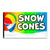 Vista Flags Snow Cones 3x5 Premium Polyester Flag (Made in