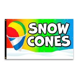 Vista Flags Snow Cones 3x5 Premium Polyester Flag (Made in The USA)