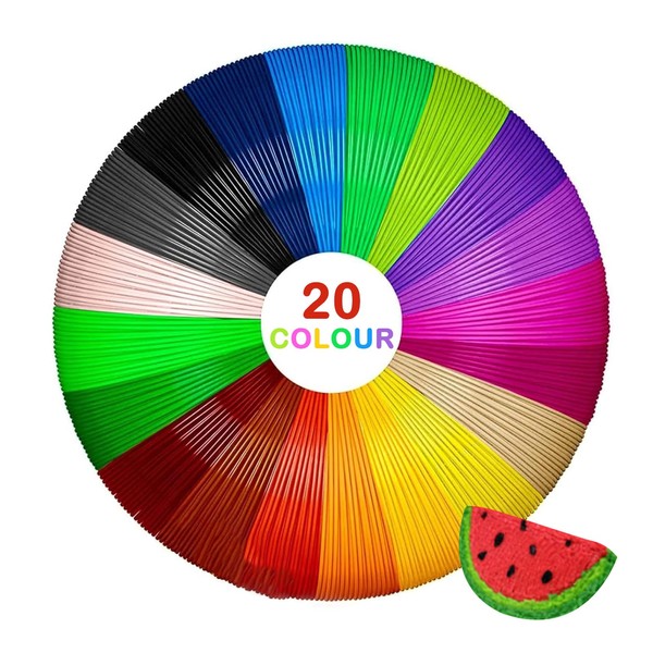 3D Pen PCL Filament 1.75 mm, 20 Colours 3D Printing