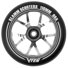 Slamm Scooters V-Ten II Wheels, Unisex, Adult, Unisex, SL582, Blue, 110 mm