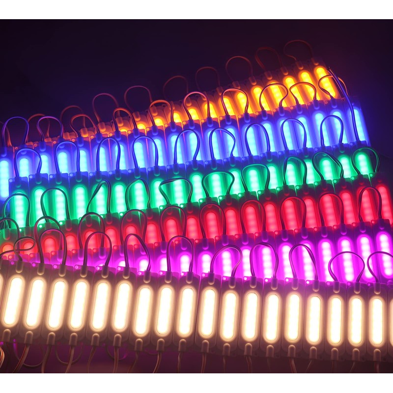 REXTiN Super Bright 200pcs 6 LED Module Lights 5050 COB
