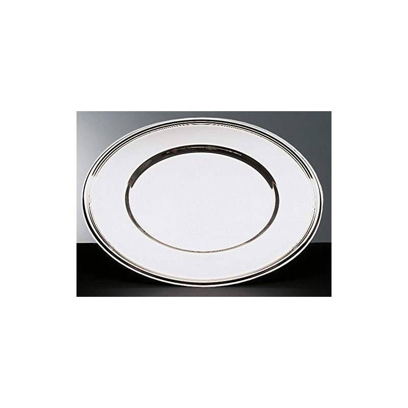 APS 36323 Platzteller - hochglanzpolierter Dekoteller, Ø 33 cm Durchmesser,