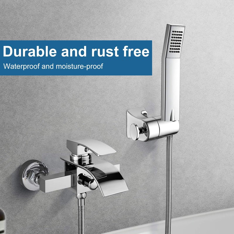 Universal Hand Shower Holder, Adjustable Shower Head Holder, Wall Mounted