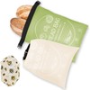 2 Pack Reusable Bread Bags for Homemade Bread with Beeswax