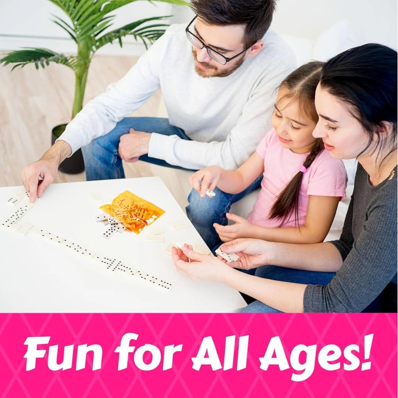Playbees Domino Game Set Pack of 12 Each Bag includes