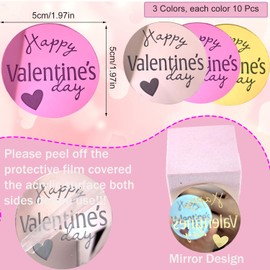 30 piezas de decoración de magdalenas para el día de San Valentín de acrílico, espejo redondo para tarta de San Valentín, decoración de tartas, accesorios para bodas, regalos del día de San Valentín,