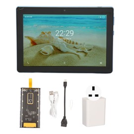 8 Inch Tablet MT6753 Octa Core 6GB RAM 128GB ROM 4G LTE Tablet with 10000mAh Mobile Power for Android 11 100‑240V Blue UK Plug