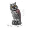 Owl Decoy Plastic Striped Small Shakeable Waterproof Vivid Shape Fake