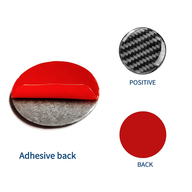 SUNJIKA Compatible with Carbon Fiber Interior Trim Sticker Gear Shifter