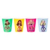 Silver Buffalo Bratz Airbrush Sparkle Juego de 4 vasos de