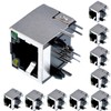 Ganasome 10 Pcs Shielded RJ45 8P8C 90 Degree Angle Network
