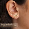 Zodiac Constellation Flat Back Stud Earrings – 14K Gold Plated