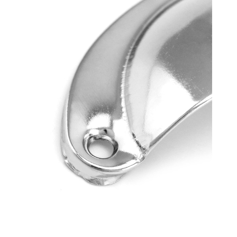 QWORK® 16 Pcs Shell Cup Handles Drawer Handles, Half Moon