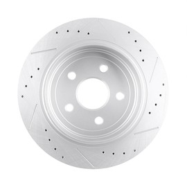 BRAKEUS 5 Lugs Rear Brake Rotors and Pads Kits Replacement For Dodge For Durango 2011-2017,For Jeep Grand Cherokee 2011-2017