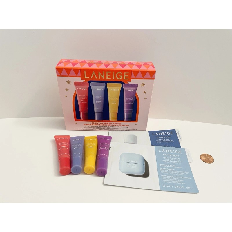 Laneige Mini Lip Glowy Balm Set Berry Blueberry Mango Gummy