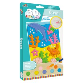 Galt, 3D Paint-It - Ocean, Paint Your Own Sets For Kids, Ages 6 Years Plus, 21 x 14.8 cm