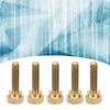 50Pcs Flat Knurled Thumb Screw Wring Round Head Pure Copper