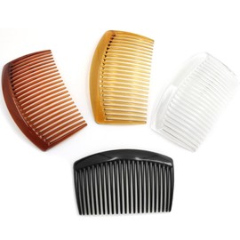 12 Pieces French Side Hair Twist Comb Plastic Decorative Hair Comb Clips with Teeth Styling Hair Side Combs Hair Combs for Women Accessories Fine Hair(23 Teeth)