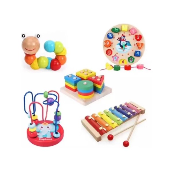 Paquete Didáctico Infantil Estimulación Temprana 5 Piezas