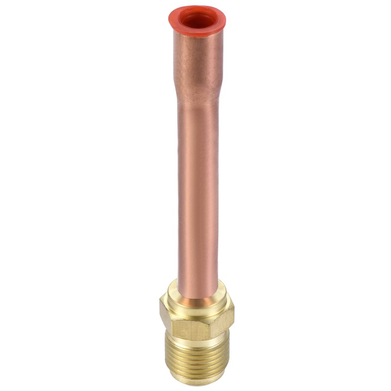 uxcell Brass Pipe Fitting, 3/8 SAE Flare Connector Male Thread