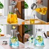 2L Glass Pitcher with Lid and Spout, Water Jug, 68