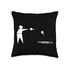 Lawn Darts Player Throw Pillow