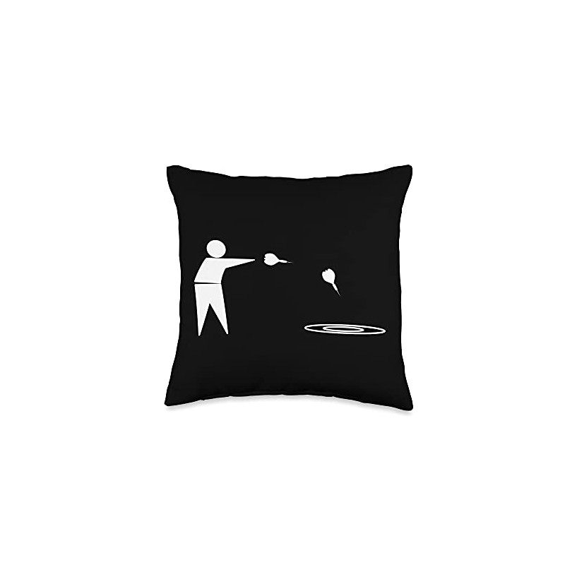 Lawn Darts Player Throw Pillow