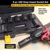 Titan 44300 8-Piece 3/4-Inch Drive SAE Deep Impact Socket Set