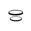 autotrim000 Gloss Black Front Rear Emblem Badge Logo Trim 2PCS