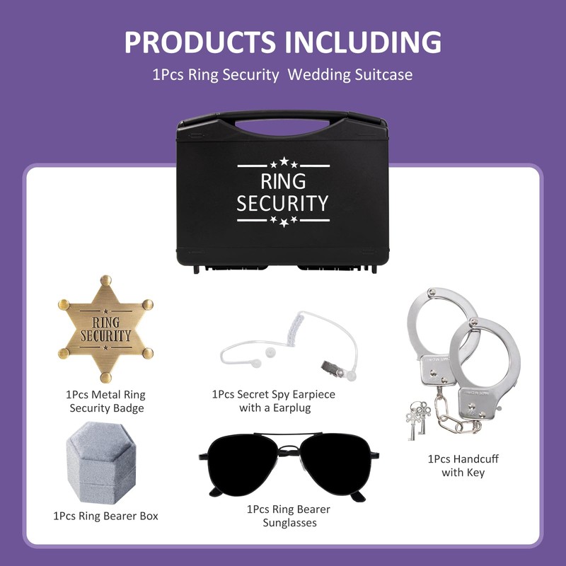 Newbyst Ring Security Wedding Ring Bearer - Ring Box Gifts