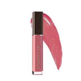 Studio 10 Lip Perfecting Plumping Lip Gloss - Supercharged Lip Gloss & Treatment - Feather-light, Non-sticky, and Long-lasting Shine - Pink Lip Plumper