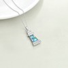 YAFEINI Women's Lighthouse Necklace 925 Sterling Silver Abalone Shell Jewellery