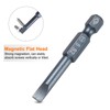 HARFINGTON 5pcs SL5 Magnetic Slotted Screwdriver Bits 5mm S2 Steel